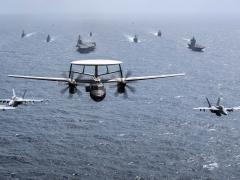 Australian, British, Japanese and U.S. ships and aircraft transit the Bay of Bengal in the northeastern portion of the Indian Ocean. The U.S. Indo-Pacific Command is one of the first to host advanced data analytics teams made that include personnel with data and artificial intelligence experts. Photo by Navy Petty Officer 2nd Class Haydn Smith