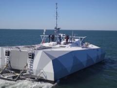 The Pierce Aerospace team aboard the U.S. Navy’s M80 Stiletto operate multiple UAS equipped with the company’s Flight Portal ID solution during Thunderstorm 2021 experimentations. Credit: Photo courtesy of Pierce Aerospace