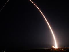 United Launch Alliance's Delta IV rocket, carrying the Air Force’s WGS-9 satellite, launches from the Cape Canaveral Air Force Station on March 18, 2017. Although the Air Force has its sights on further WGS missions 11 and 12, they don’t include plans to support X-band capability. Photo credit: United Launch Alliance