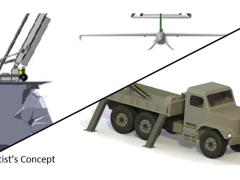 Aurora Flight Sciences recently tested a full-scale SideArm technology demonstration system that repeatedly captured a Lockheed Martin Fury UAS accelerated to representative flight speeds via an external catapult. Photo courtesy of DARPA.