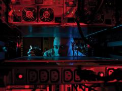 While preparing for a command cyber readiness inspection (CCRI), Staff Sgt. Jerome Duhan, USAF, a network administrator with the 97th Communications Squadron, inserts a hard drive into the network control center retina server at Altus Air Force Base, Oklahoma. Air Force photo by Senior Airman Franklin R. Ramos, USAF