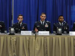 U.S. Air Force leaders discuss the defense of key terrain in cyber operations during a panel at AFCEA's inaugural TechNet Air 2016 symposium in San Antonio.