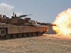U.S. Marines conduct live-fire training in an M1A1 Abrams tank. Under a $358 million contract from the U.S. Army, General Dynamics will upgrade tanks for the country of Morocco to the situational awareness configuration.