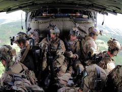 A U.S. Border Patrol Tactical Unit rides aboard an Office of Air and Marine UH-60 helicopter. Homegrown terrorism has moved to the top of the threat list at the Department of Homeland Security (DHS).