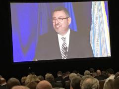 Alfred Rivera, director of DISA’s Development and Business Center, presents some of the agency's key acquisition opportunities during the annual forecast to industry event held Thursday in Baltimore.