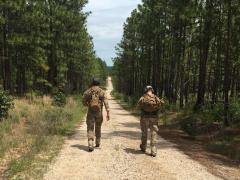 Soldiers at Fort Bragg, North Carolina, test the new positioning technology being developed by Echo Ridge.