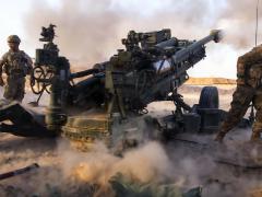 Paratroopers from the 82nd Airborne Division engage ISIS militants in artillery fire to support Iraqi and Peshmerga fighters in Mosul, Iraq. U.S. success on the physical battlefield may drive fighting to the cybersphere.