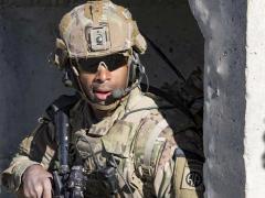 An Army paratrooper provides security during a mission in southeastern Afghanistan, Dec. 29, 2019. The service is discontinuing the Asymmetric Warfare Group and the Rapid Equipping Force as part of the shift from counterinsurgency operations to multi-domain operations. Photo by: Army Master Sgt. Alejandro Licea