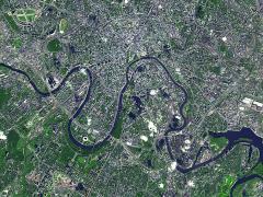 NASA’s Terra spacecraft provides an image of Moscow. IARPA has launched a program intended to significantly reduce the amount of time it takes to build 3-D models of satellite imagery. Credit: NASA/GSFC/METI/ERSDAC/JAROS, and U.S./Japan ASTER Science Team