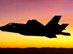 An F-35 Joint Strike Fighter flies over Edwards Air Force Base, Florida. Stealth aircraft may prove easier to detect in the future, when quantum radar systems mature.