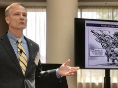 Daryl Haegley, with the U.S. Defense Department, discusses how a number of military networks are vulnerable to cyber attacks because of outdated and under-protected operating systems in the critical infrastructure domain.