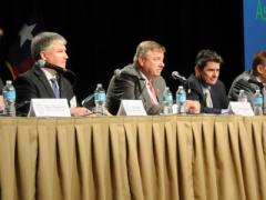 Panelists discuss advancing security technology in the air domain at an afternoon session of TechNet Air 2016.