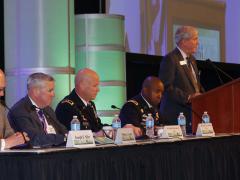 Panelists discuss readiness and training of U.S. military forces at MILCOM 2016. Photo by Mike Carpenter