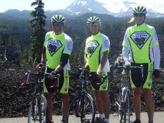 NOVA chapter members (l-r) Tim Hoffman, Paul Scott and Al Mink are riding more than 4,000 miles to build awareness and support for STEM education.