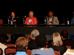 The first Women in STEM panel held this week at AFCEA’s TechNet Augusta address issues that keep women from pursing and staying in STEM fields. Photo by Wayland Linwood.