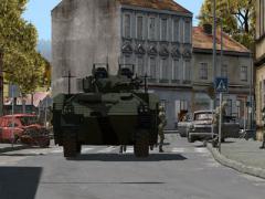 Virtual Reality Land Training (VRLT) technology enables soldiers to train in a variety of environments, including urban streets. (Photo by BiSim)