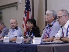 Panelists discuss the need for cybersecurity internationally during TechNet Asia-Pacific.
