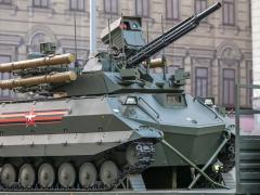 The Uran-9 unmanned ground combat vehicle took part in the 2018 Moscow Victory Day Parade on Red Square earlier this year. Credit: Dianov Boris/Shutterstock.com