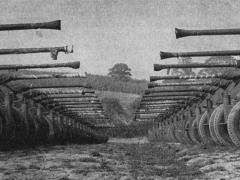 One of the reasons AFCEA formed was to ensure that the technology partnerships that started during World War II would continue, ensuring preparedness in the future. In this historic photograph from the September 1946 issue of SIGNALS, anti-aircraft guns await movement to action in England. Read the first issue of AFCEA’s official publication at https://signal.afcea.org/SIGNAL1946