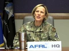 In a December 17 media call to reporters, Air Force Research Laboratory Commander Maj. Gen. Heather Pringle, USAF, announces the first two Space University Research Initiative, or SURI, projects. She said the work in space logistics, mobility and domain is what is needed to further the U.S. Space Force’s and Air Force’s missions.