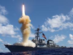 The guided-missile destroyer USS Fitzgerald (DDG 62) launches a Standard Missile-3 (SM-3) as apart of a joint ballistic missile defense exercise. The Missile Defense Agency has awarded Lockheed Martin a $129 million contract modification for work on the Command and Control, Battle Management and Communications system.