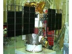 The tri-agency managed Deep Space Climate Observatory (DSCOVR) satellite in the cleanroom for inspection. With funding from Congress in the fiscal 2014 appropriations, it is slated to launch in January.