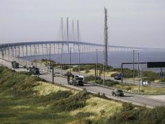 In preparation for the NATO Trident Juncture 18 exercise, a British Army convoy enters Malmo, Sweden in October after crossing the Oresund Bridge that connects to Denmark. Shared classified “federated” networks used during such exercises are a key allied tool, says Col. Jenniffer Minks, USAF (Ret.), coalition interoperability division chief, Deputy Directorate for Cyber and C4 Integration, Joint Staff J-6. Photo courtesy of NATO