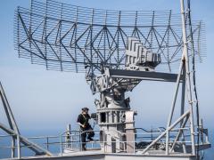 A Navy electronics technician conducts maintenance on a radar aboard aircraft carrier USS Harry S. Truman (CVN 75). The Navy has announced the first contract award under the Information Warfare Research Project. U.S. Navy photo by Mass Communication Specialist 3rd Class Justin R. Pacheco/Released