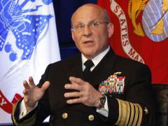 Adm. Michael M. Gilday, USN, chief of naval operations, speaks at WEST 2020. Photo by Michael Carpenter