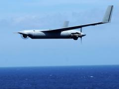 Although it has no formal program, the Coast Guard is interested in acquiring small, hand-launched UASs such as this RQ-20A Puma, which can be operated from a variety of ships and boats. Coast Guard officials say such small UASs will offer the service great operational flexibility in a variety of situations. U.S. Navy photo
