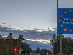 2nd Cavalry Regiment Strykers conduct a road march over more than 2,100 miles from Germany to Lithuania. The integrated tactical network helps mission command on the go.  Lt. Col. Christopher L’Heureux, USA