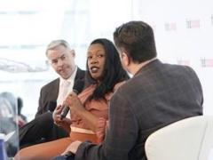 Members of the panel discussing diversity in the intelligence community at the Intelligence & National Security Summit describe the challenges they face entering the profession.