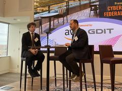 Eric Mill, a senior advisor to the federal chief information officer and one of the primary authors of the Office of Management and Budget’s zero trust policy, speaks with Matthew McFadden, vice president, cyber and distinguished technologist, General Dynamics Information Technology, at a Billington CyberSecurity event on June 16.