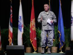 Lt. Gen. James McLaughlin, USAF, deputy commander, U.S. Cyber Command, describes some of the solutions being pursued to protect networks against cyber attack.