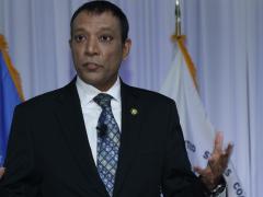 Raj G. Iyer, Army chief information officer, speaks to the audience at TechNet Cyber 2022 in Baltimore. Photo by Michael Carpenter