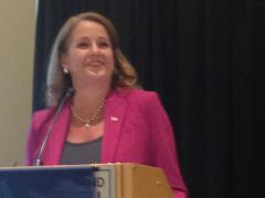 Suzette Kent, federal chief information officer, Office of Management and Budget, describes the information security thrusts the federal government will undertake during her keynote address at the AFCEA Homeland Security Conference in Washington.