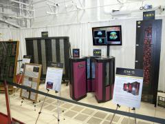 The U.S. Army has a long history of using supercomputers to further research and development toward meeting warfighter needs. A historical display of past Army supercomputers was part of the dedication of the new Army Supercomputing center.