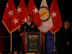 Speaking at TechNet Augusta 2017, Lt. Gen. Paul Nakasone, USA, commanding general, U.S. Army Cyber Command, said the multidomain battlefield of the future will include more robots, unmanned convoys and pilotless ships and aircraft as well as cyber and other transformational capabilities.