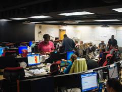 Personnel with the Virgin Islands Territorial Emergency Management Agency provide emergency coordination, response and recovery services for people affected by Hurricane Irma. U.S. military and civilian organizations supported the Federal Emergency Management Agency (FEMA) and local authorities in disaster-relief efforts.
