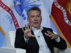 Jason Martin, DISA’s Digital Capabilities and Security Center director and the agency’s component acquisition executive, shown during a panel discussion at TechNet Cyber 2022, told reporters reporters during a media roundtable at the conference that the agenct is still evaluating capabilities for the initial version of Thunderdome. Photo by Michael Carpenter