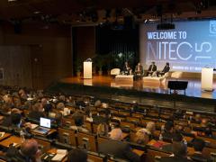 The audience listens to a panel discussion at NITEC 2015.