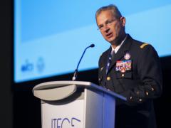 NATO’s Supreme Allied Commander Transformation, Gen. Denis Mercier, FRAF, discusses the importance of interoperability among member nations at NITEC 2017 in Ottawa, Ontario.