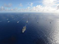 More than 40 ships and submarines representing 15 international partner nations sail in formation during this year’s Rim of the Pacific (RIMPAC) exercise. For the first time, the People’s Republic of China joined 21 other nations participating in RIMPAC.