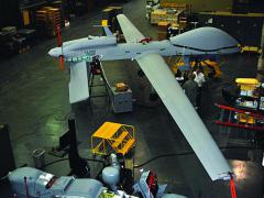 U.S. Army systems engineers conduct hardware in the loop testing on a Gray Eagle unmanned aircraft. The Army is partnering with universities through Memorandums of Understanding to give students the knowledge and experience necessary to contribute to the unmanned aircraft systems (UAS) field in the future.