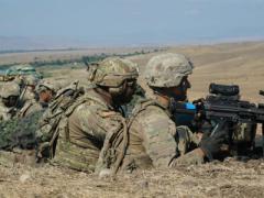 U.S. soldiers stand by for firing orders during exercise Agile Spirit 19 near Tbilisi, Georgia. A global threat picture vastly different from the one during the war on terrorism has compelled the Defense Intelligence Agency to revamp its technology base to serve greater levels of decision makers and warfighters. U.S. Army photo