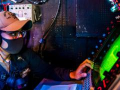 A U.S. Navy operations specialist uses a radar system in a combat information center in the 7th Fleet area of operations. The U.S. Navy’s PEO C4I and Space Systems is focusing on parallel development of digital assets and capabilities to speed innovation to the fleet. Credit: U.S. Navy