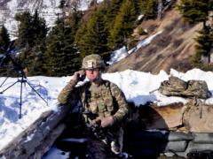 A U.S. Army specialist monitors satellite communications (SATCOM) at an observation post in Afghanistan. The Army is looking to leap ahead in connectivity by unifying its entire system of networks through modernization, particularly SATCOM. U.S. Army
