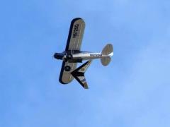 A Prandtl-M prototype is air launched by a Carbon Cub aircraft in a NASA test to simulate the flight conditions of the Martian atmosphere. The conventional aircraft in the Earth’s atmosphere is used to test a prototype interplanetary probe to glean knowledge that would be applied millions of miles distant. Credit: NASA imagery