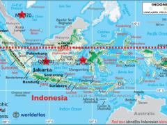 This chart plots the location of Southeast Asia airline crashes. Note the proximity to the equator. Because the AF447 flight was lost in the equatorial Atlantic Ocean, its location is shown as an insert in the upper right hand portion of the chart. The equator is correctly located for all events.