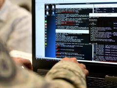 Competitions and other extensive exercises are part of the trainings that cyber officers receive. Credit: Master Sgt. R.J. Biermann